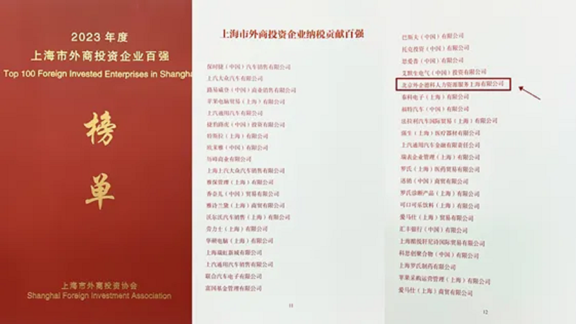 外企royal皇家88上海公司荣登2023年度上海市外商投资企业百强榜单 - 2.png